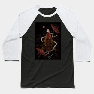 The Fae and the Red Moth Baseball T-Shirt